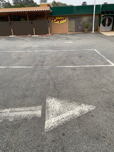 photo of Carpo's restaurant parking lot