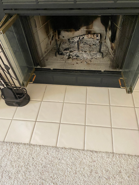 photo of used fireplace