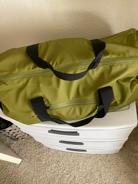 photo of an overnight bag