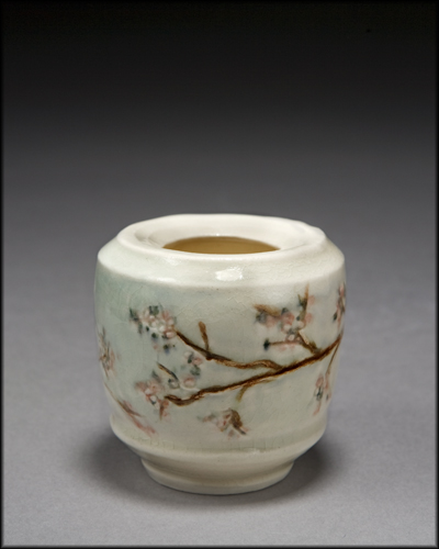 "Small Carved Porcelain Vase"